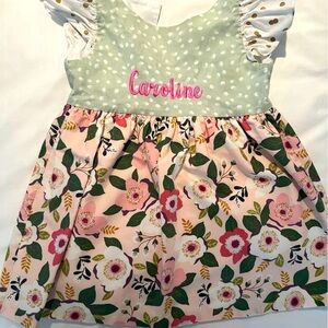 “Caroline” custom made dress, size 2T